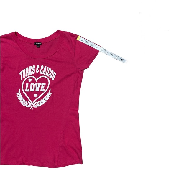 Turks And Caicos Hot Pink Short Sleeve Tee Size L - Picture 6 of 11